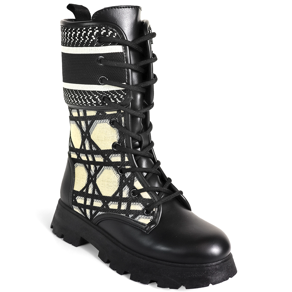 DESIGN LACED BOOTS