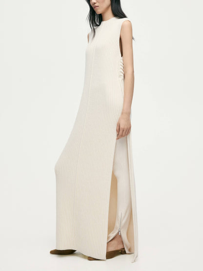 Rib-knit Wool Sweater Vest