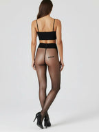 Black Pantyhose Translucent Legging Foot
