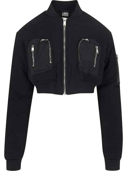 Merlot Commander Croopped Bomber Jackets