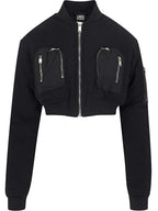 Merlot Commander Croopped Bomber Jackets