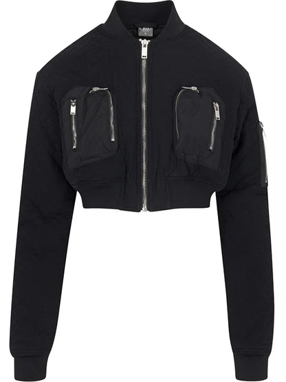 Merlot Commander Croopped Bomber Jackets