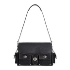 Turnlock Soft Leather Bag