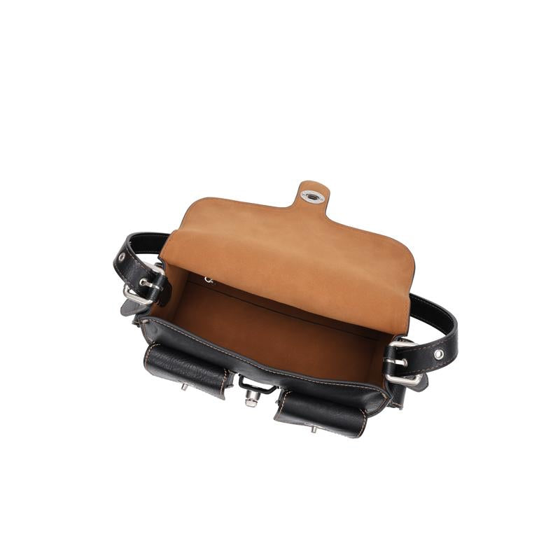 Turnlock Soft Leather Bag