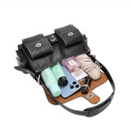 Turnlock Soft Leather Bag
