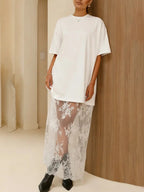 Black Oversized T-Shirt Maxi Dress