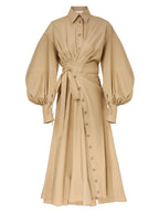 Poplin Midi Dress