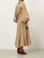 Poplin Midi Dress