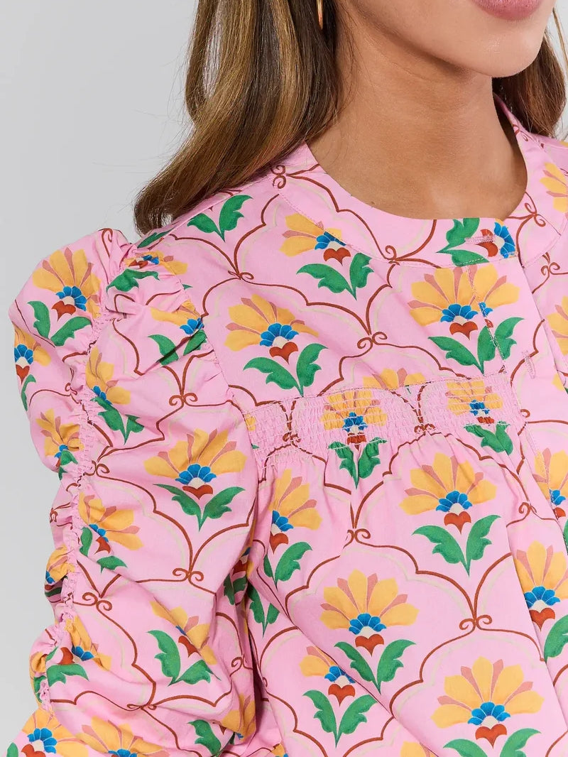 Pink Multi Floral Top
