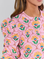 Pink Multi Floral Top