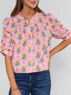 Pink Multi Floral Top