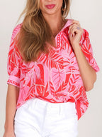 Red Short Sleeve Top