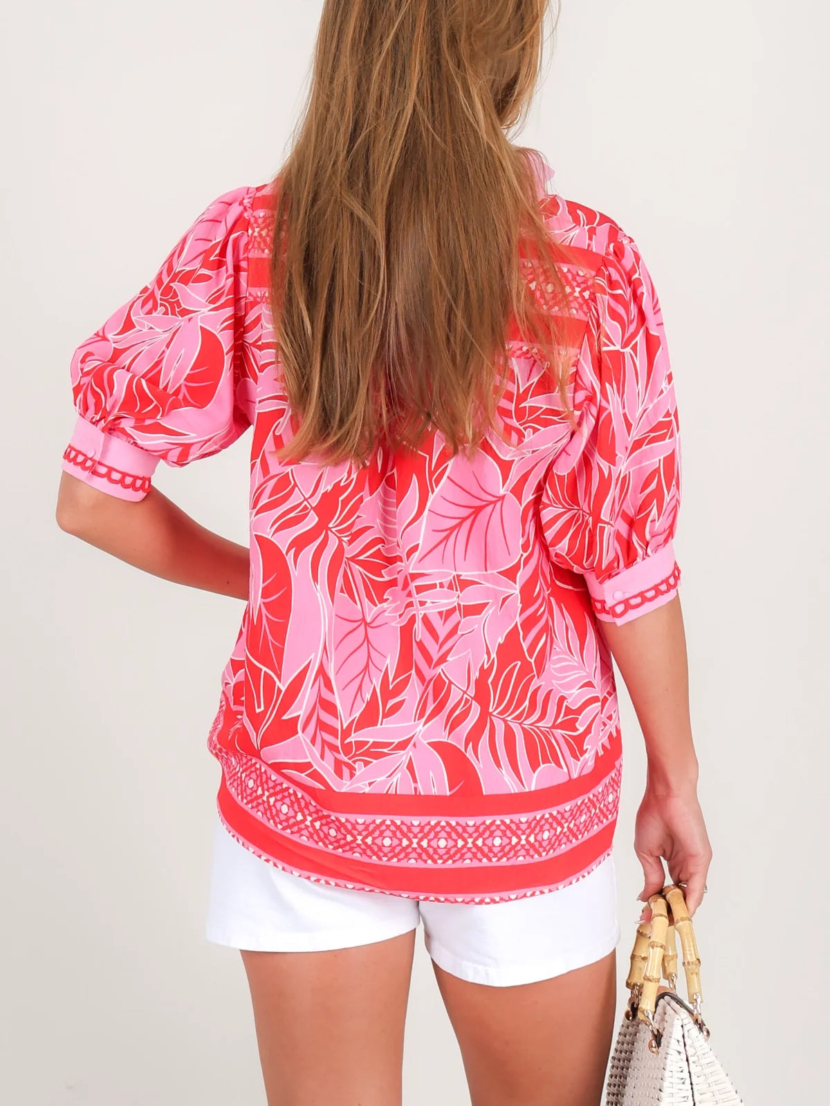 Red Short Sleeve Top