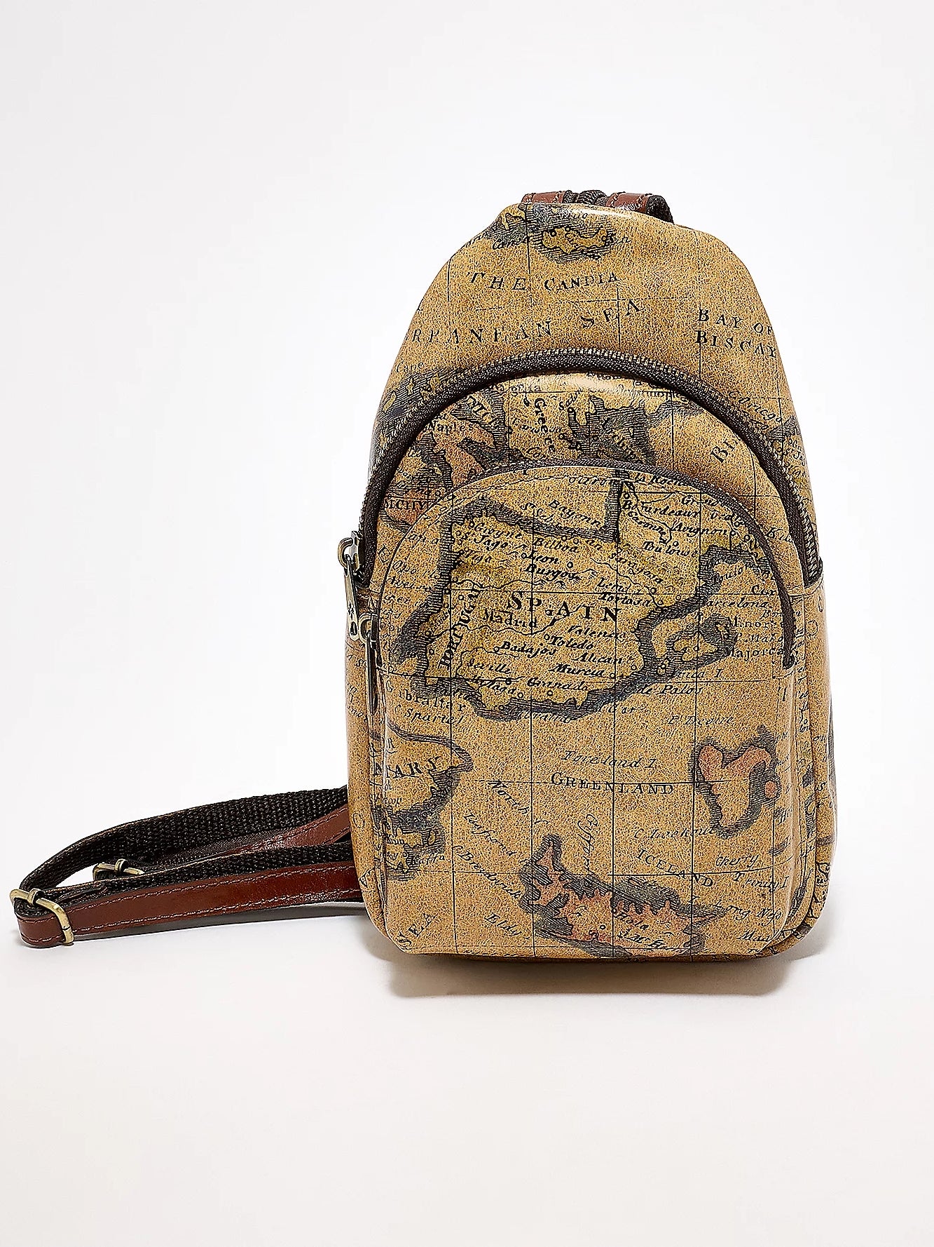 Leather Convertible Sling Backpack