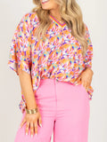 Perfect Your Coral Mix Short Sleeve Top