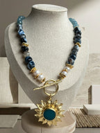 Moon Natural Stone Necklace