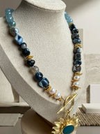 Moon Natural Stone Necklace