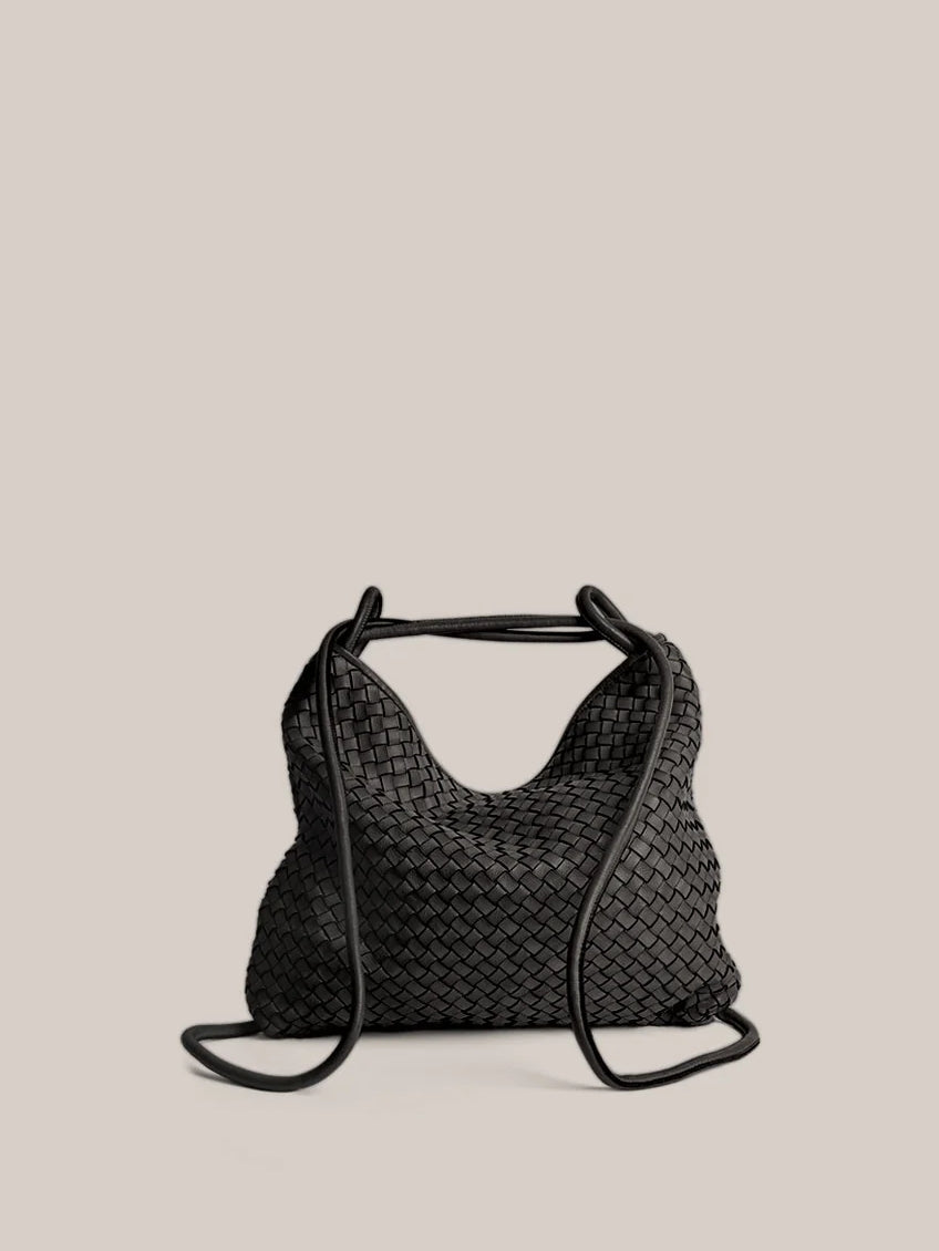 Black 2-in-1 Convertible Backpack Tote