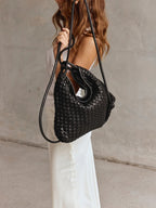 Black 2-in-1 Convertible Backpack Tote