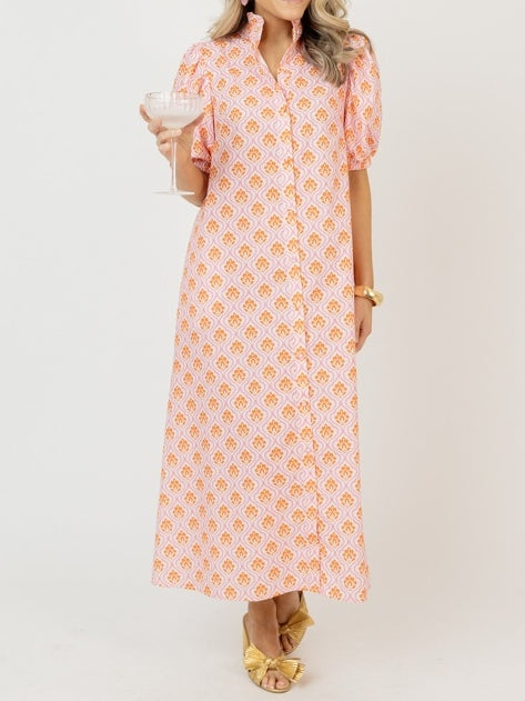 Maria Midi, Pink/Orange