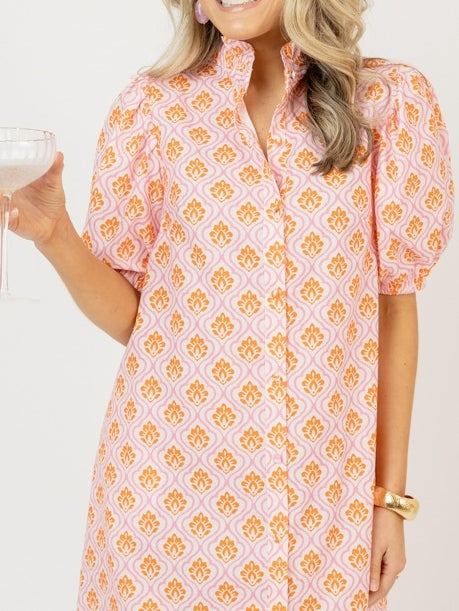 Maria Midi, Pink/Orange