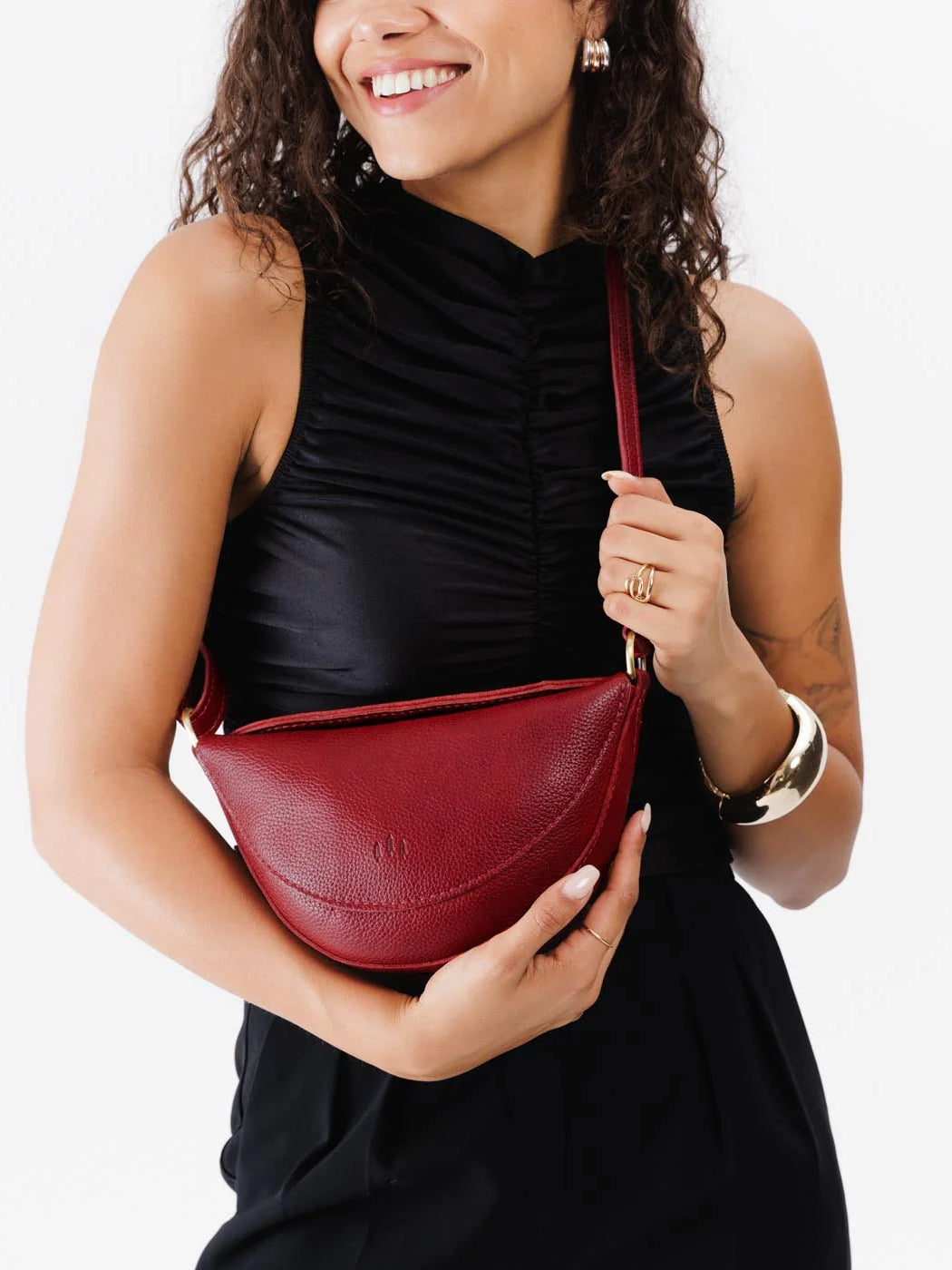Leather Koala Sling Bag
