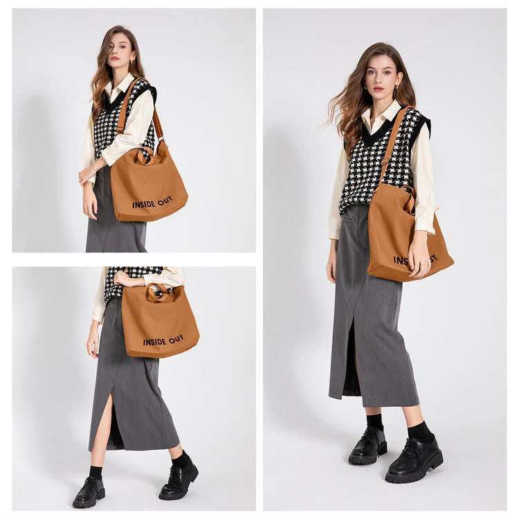Large Cotton Crossbody Handbag