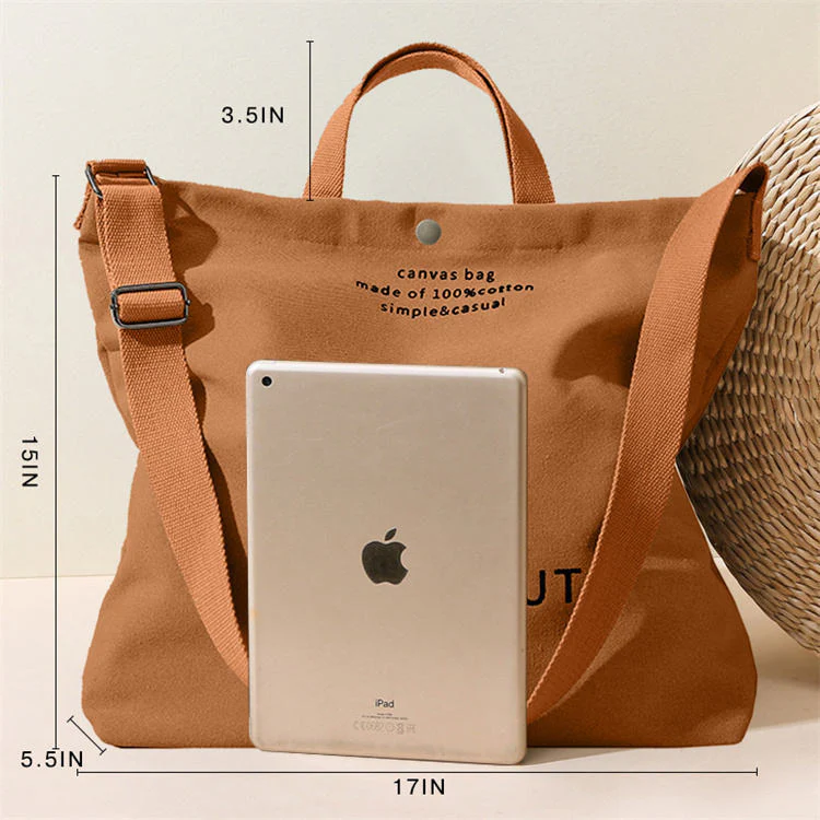 Large Cotton Crossbody Handbag