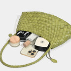 Leather Woven Bag