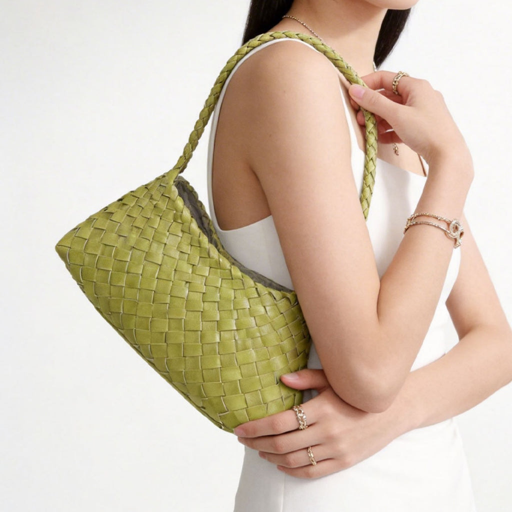 Leather Woven Bag