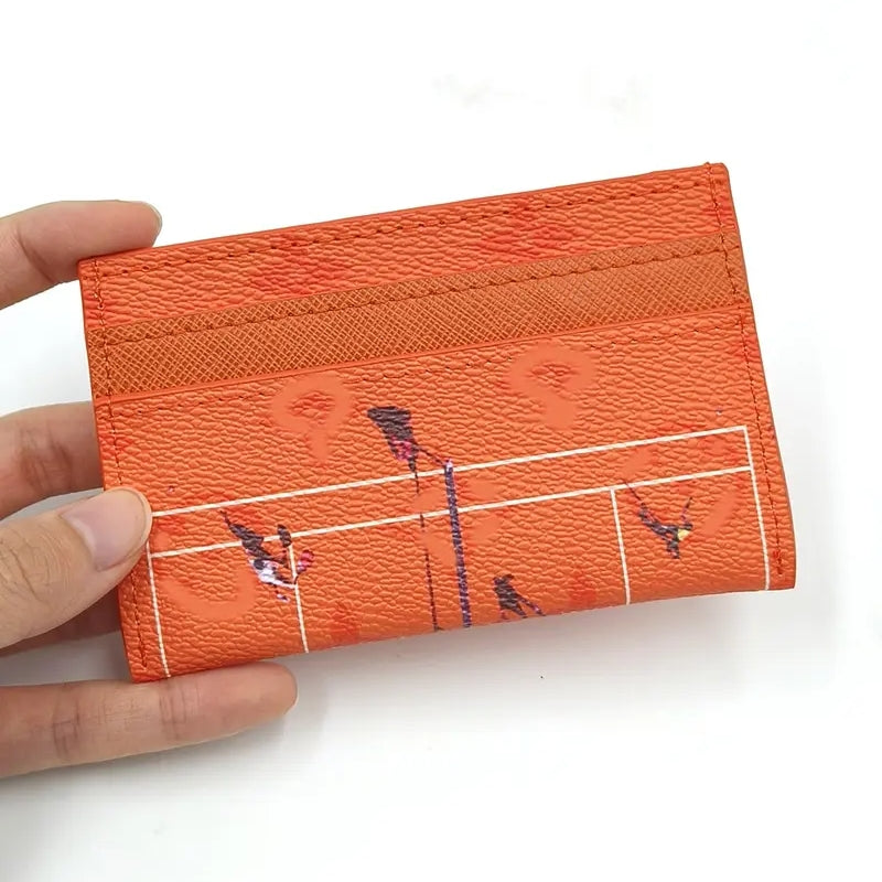 Elegant New Embossed Solid Color Card Holder Unisex Wallet