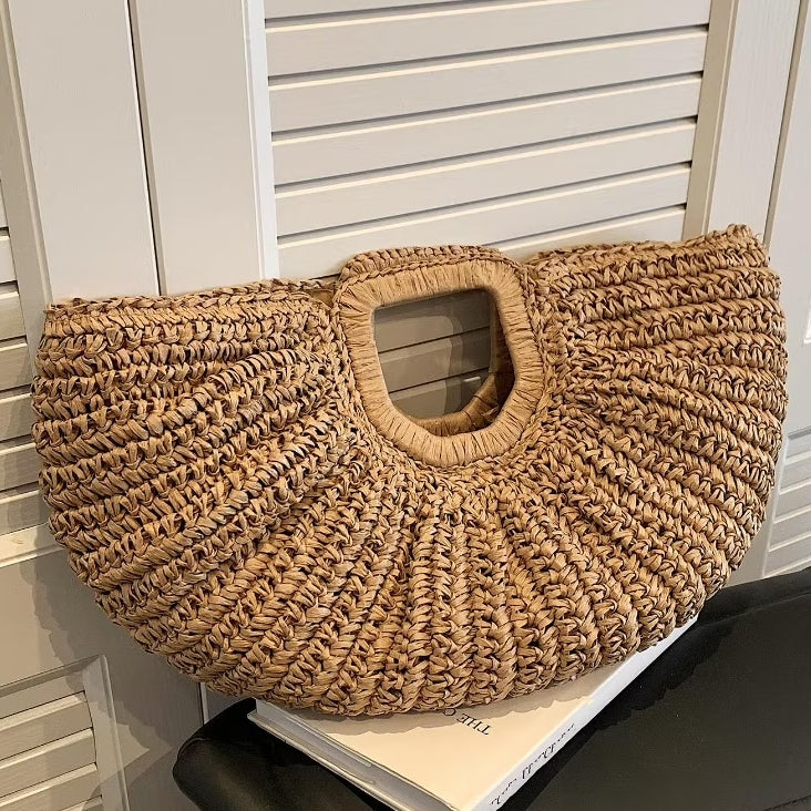 Oversized Straw Beach Bag