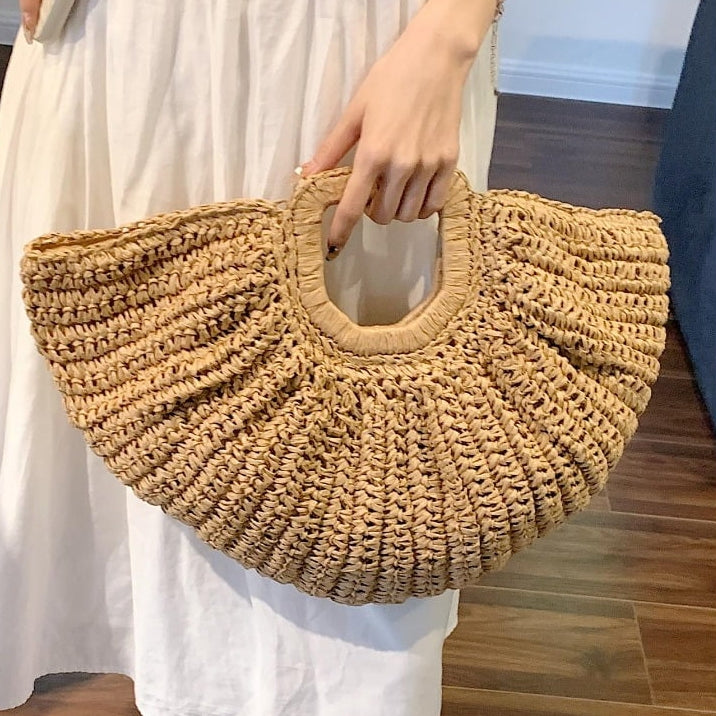 Oversized Straw Beach Bag