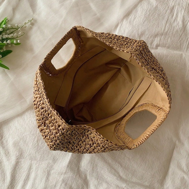 Oversized Straw Beach Bag