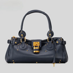 Millennial Hot Girl Retro Distressed Lock Handbag