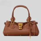 Millennial Hot Girl Retro Distressed Lock Handbag