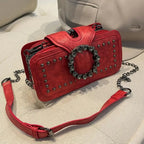 Rivet Decorated Crossbody Bag