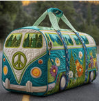 Unisex Boho Quilted Weekender Travel Bag