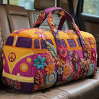 Unisex Boho Quilted Weekender Travel Bag