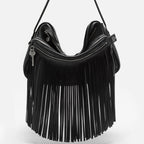 Camera Fringed Shoulder Bag