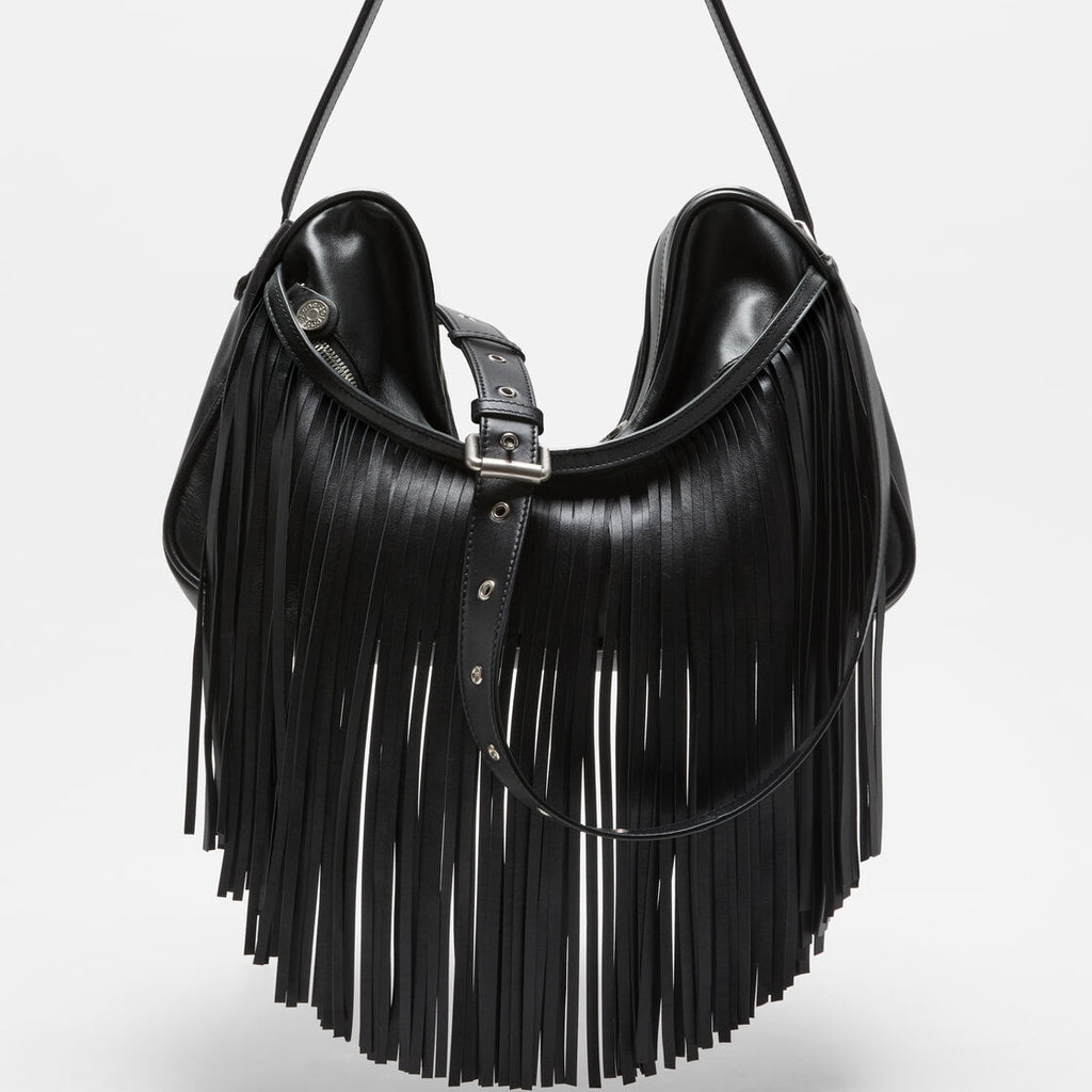 Camera Fringed Shoulder Bag
