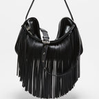 Camera Fringed Shoulder Bag
