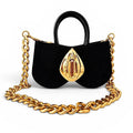 A Sculptural Velvet Handbag