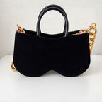 A Sculptural Velvet Handbag
