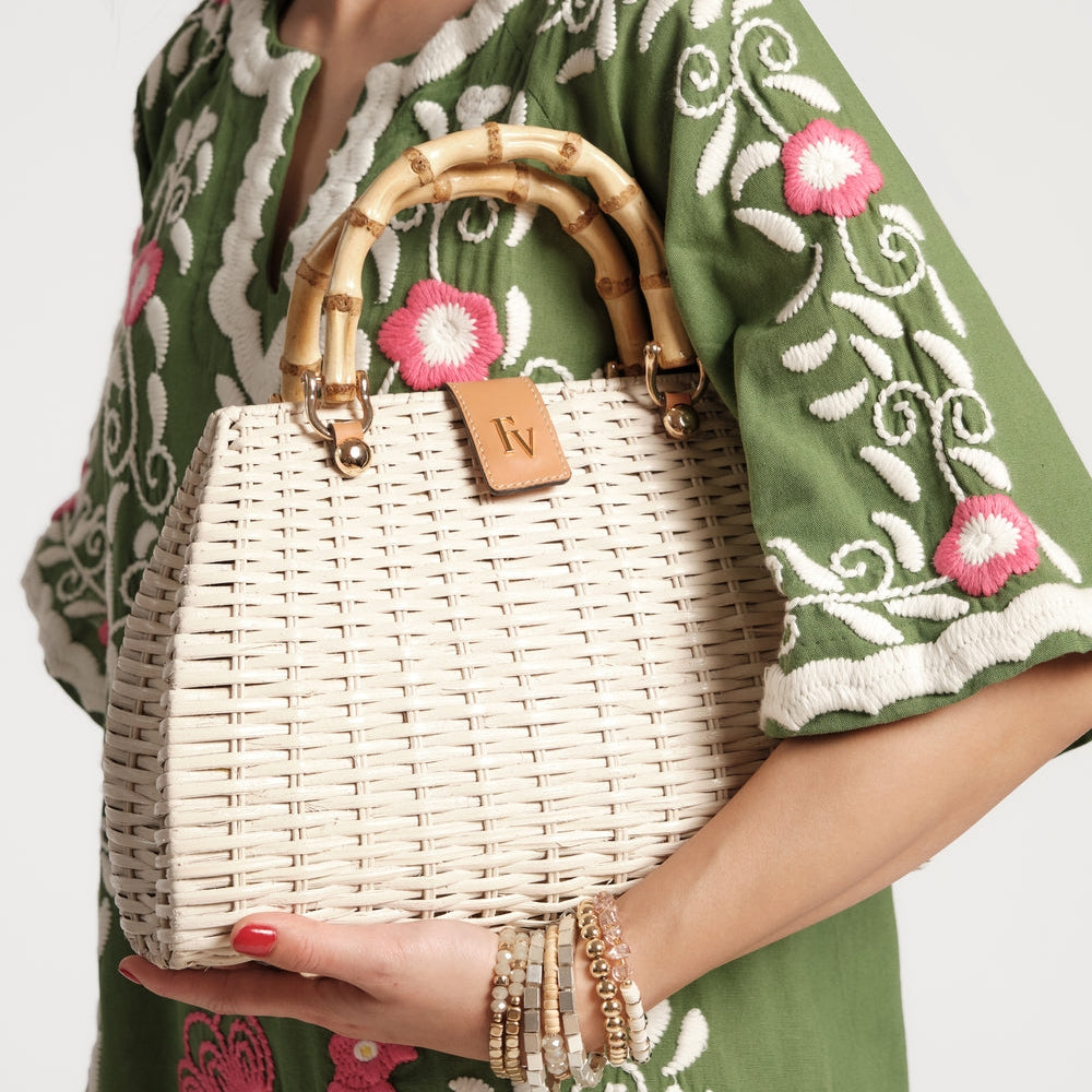 Rooster Wicker Basket