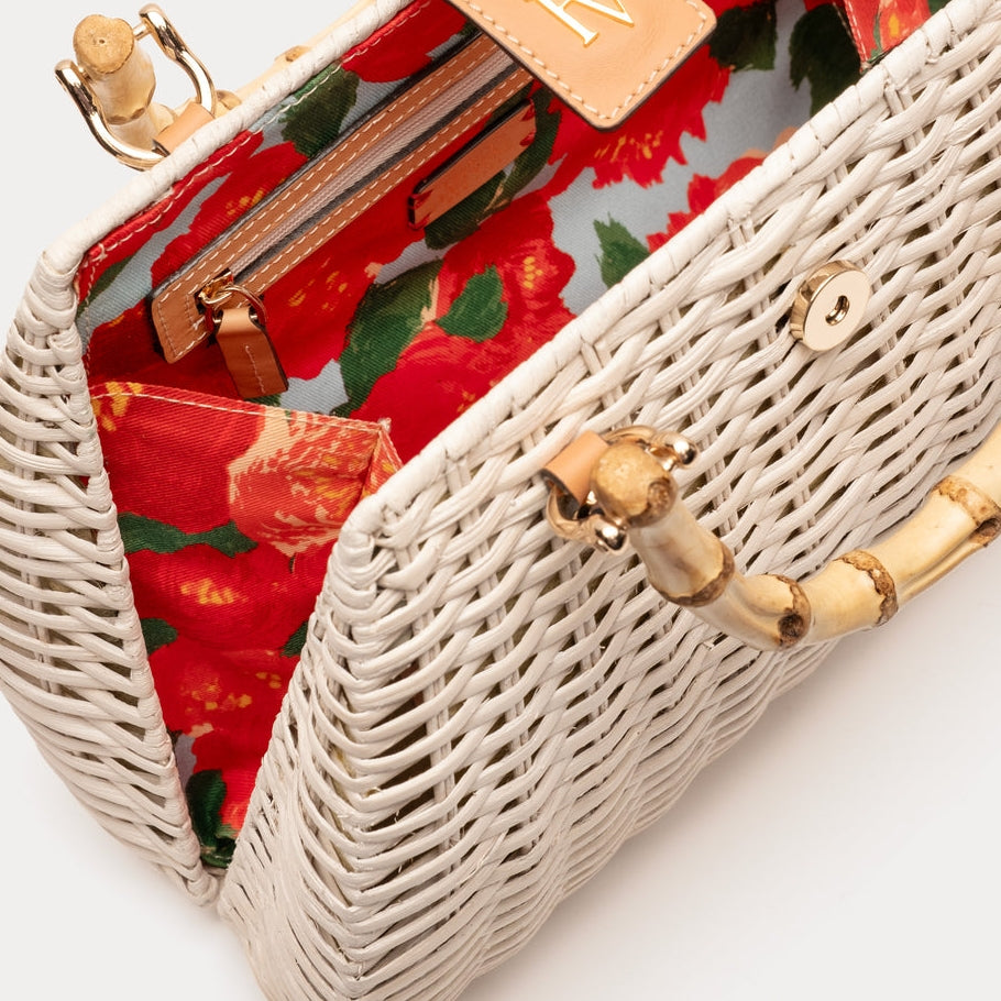 Rooster Wicker Basket