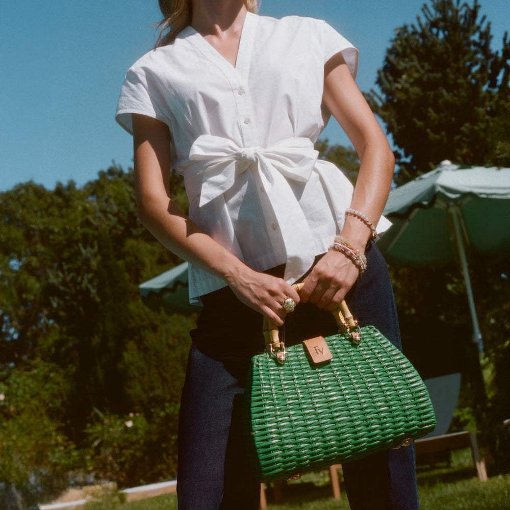 Rooster Wicker Basket