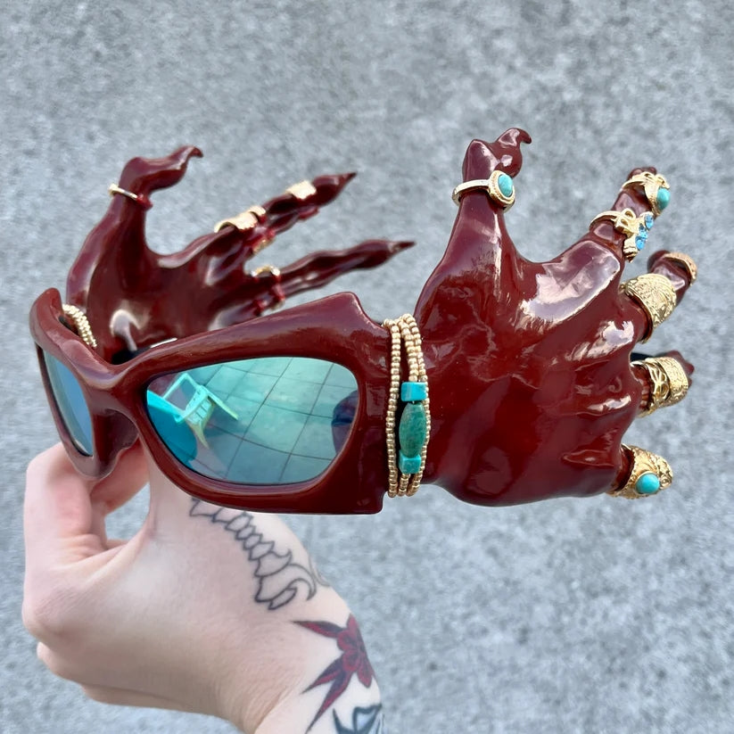 Red Hand Sunglasses