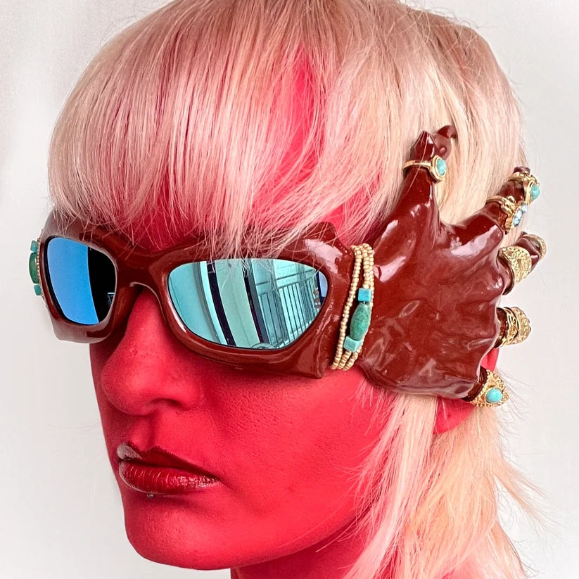 Red Hand Sunglasses