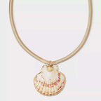Fashion Beach Shell Starfish Sea Shell Necklace Earrings